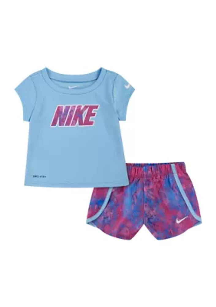 Baby Girls Drift Graphic T-Shirt and Shorts Set