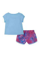 Baby Girls Drift Graphic T-Shirt and Shorts Set