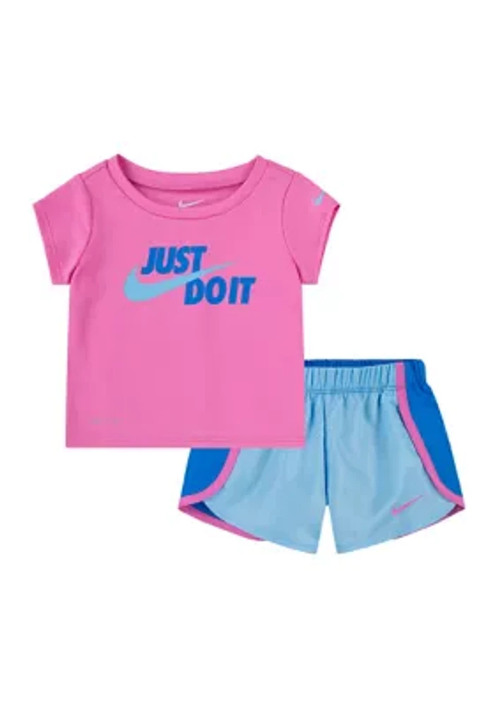 Baby Girls Just Do It Shorts Set