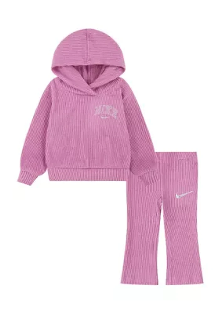 Baby Girls Swoosh Spirit Cozy Hoodie and Pants Set