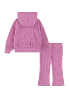 Baby Girls Swoosh Spirit Cozy Hoodie and Pants Set