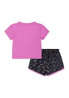 Baby Girls Graphic T-Shirt and Shorts Set