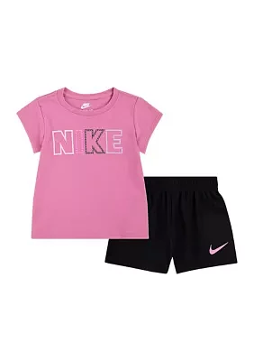 Toddler Girls Femme Pop Graphic T-Shirt and Shorts Set