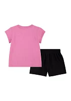 Toddler Girls Femme Pop Graphic T-Shirt and Shorts Set