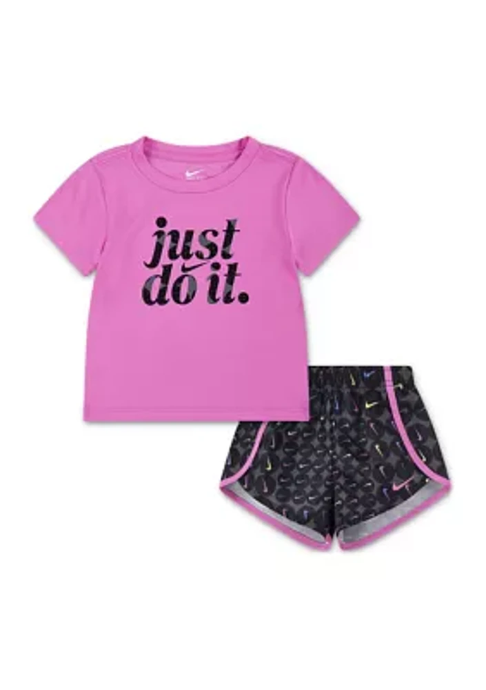 Toddler Girls Graphic T-Shirt and Shorts Set