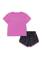 Toddler Girls Graphic T-Shirt and Shorts Set