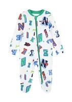 Baby Boys Next Gen Printed Footed Coverall