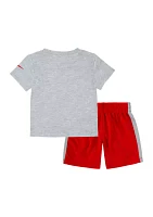 Baby Boys Graphic T-Shirt and Woven Shorts Set