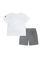 Baby Boys Swoosh Graphic T-Shirt and Shorts Set