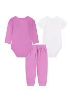 Baby Girls 3 Piece Bodysuit and Pants Set