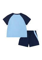 Baby Boys Graphic T-Shirt and Mesh Shorts Set