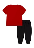 Baby Boys Short Sleeve Graphic T-Shirt and Joggers Set