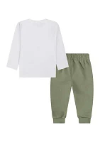 Baby Boys Long Sleeve Graphic T-Shirt and Joggers Set