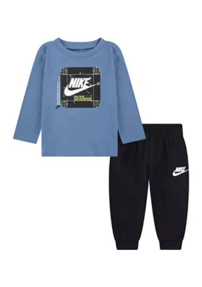 Baby Boys Graphic T-Shirt and Joggers Set