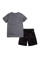Toddler Boys Dri-Fit Dropset Short Sleeve Tee and Set