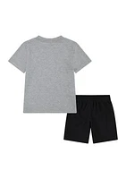 Toddler Boys Graphic French Terry T-Shirt and Shorts Set