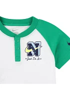 Toddler Boys Next Generation Henley Shirt and Shorts Set