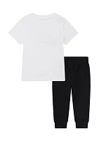 Toddler Boys Short Sleeve Graphic T-Shirt and Joggers Set