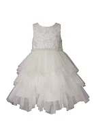 Girls 4-6x Tiered Mesh Dress