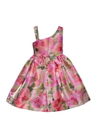 Girls 4-6x Floral Mikado Dress