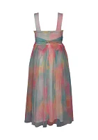 Girls 7-16 Rainbow Mesh Maxi Dress