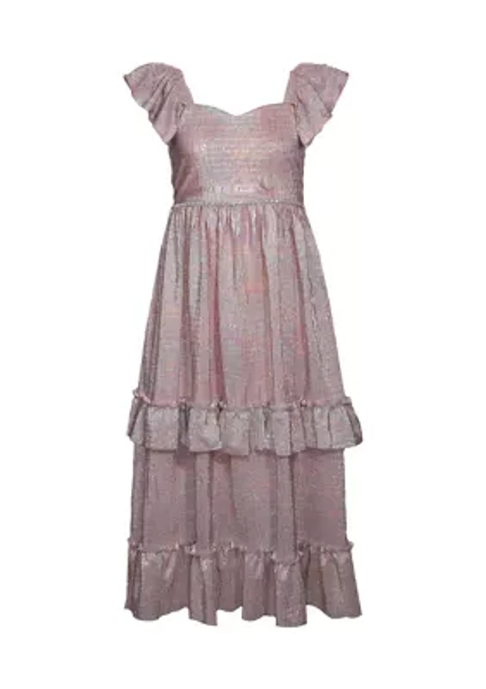 Girls 7-16 Opalescent Maxi Dress