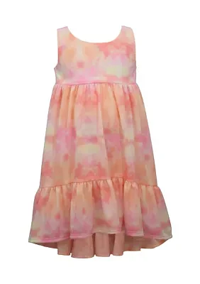 Girls 4-6x Tie Dye Flounce Dress