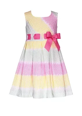 Girls 4-6x Ombré Stripe Seersucker Dress