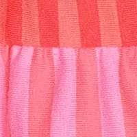 Girls 4-6x Color Blocked Multi Striped Dress