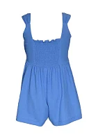 Girls 7-16 Bow Bodice Romper