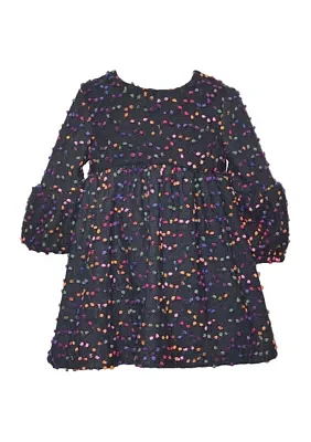 Girls 4-6x Confetti 3D Printed Knit Dress