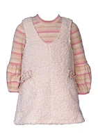 Girls 4-6x Sparkle Knit Jumper Dress