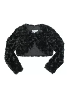 Girls 7-16 Faux Fur Cardigan