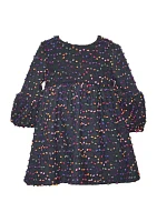 Girls 7-16 3D Knit Confetti Dress