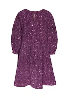 Girls 7-16 Sparkled Knit Dress