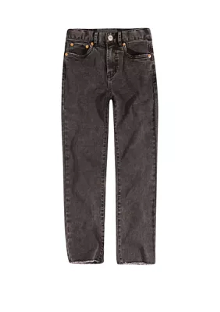 Girls 4-6x High Rise Ankle Straight Jeans