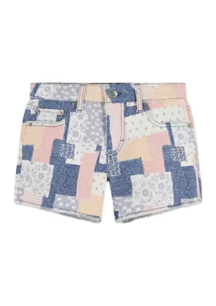 Girls 4-6x Printed Fray Shorts