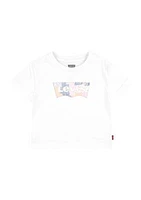 Girls 4-6x Patchwork Batwing Graphic T-Shirt