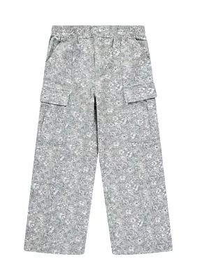 Girls 4-6x Twill Baggy Wide Leg Cargo Pants