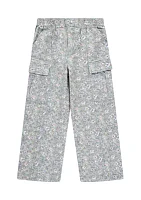 Girls 4-6x Twill Baggy Wide Leg Cargo Pants