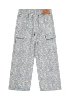 Girls 4-6x Twill Baggy Wide Leg Cargo Pants