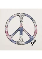 Girls 4-6x Oversized Peace Graphic T-Shirt