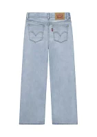 Girls 4-6x Wide Leg Denim Jeans