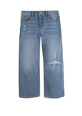 Girls 7-16 Cropped Wide Leg Jeans