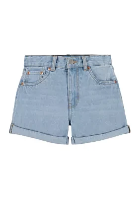 Girls 7-16 Mini Mom Shorts with Rolled Cuffs