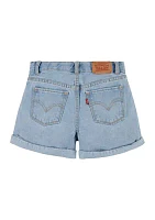 Girls 7-16 Mini Mom Shorts with Rolled Cuffs