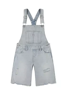 Girls 7-16 Denim Overalls