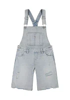 Girls 7-16 Denim Overalls