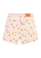 Girls 7-16 Printed Twill A-Line Shorts