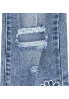 Girls 7-16 Flare Jeans with Embroideries